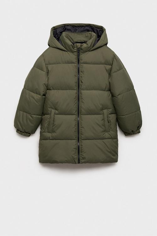 Puffer coat amerlong - beige & khaki