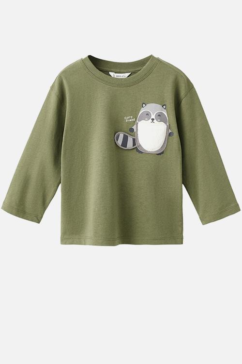 T-Shirt racoon - Beige/Khaki