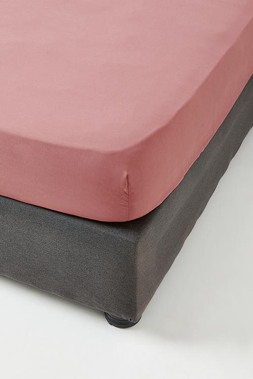 Recycled Microfibre Fitted Sheet - Dusty Rose