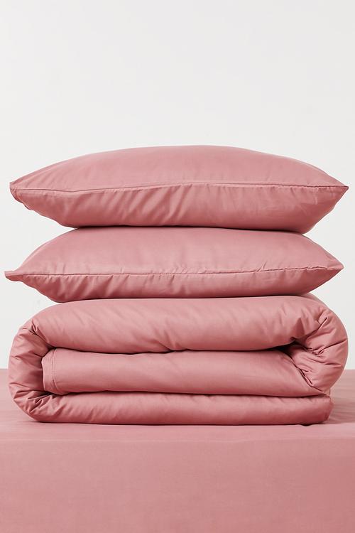 Recycled Microfibre Duvet Set - Dusty Rose