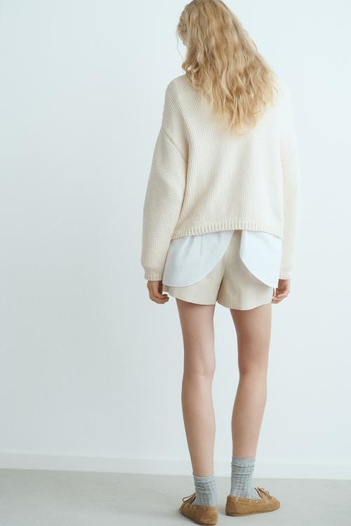 Sweater trenzas - natural