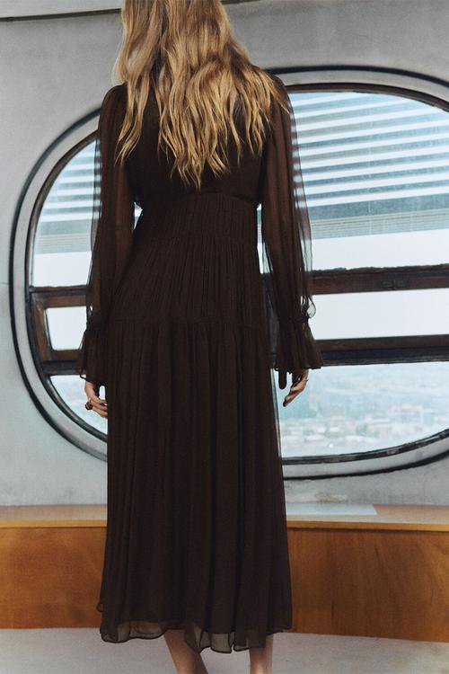 Dress sienna - dark brown