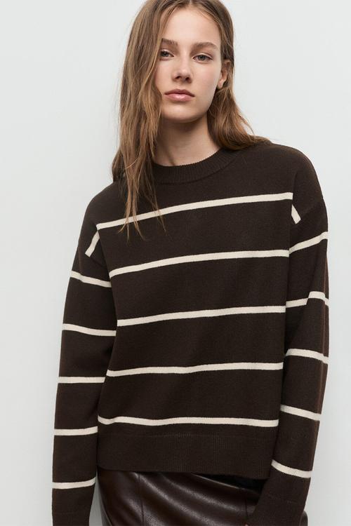 Sweater marina - dark brown