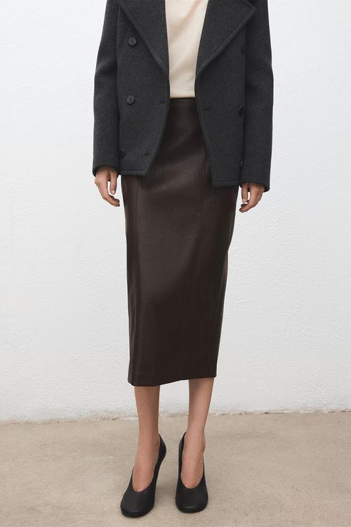 Skirt sara - dark brown