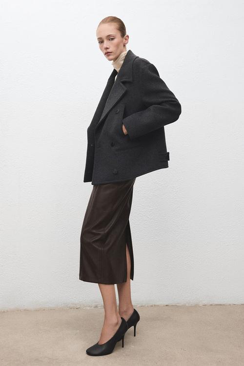Skirt sara - dark brown