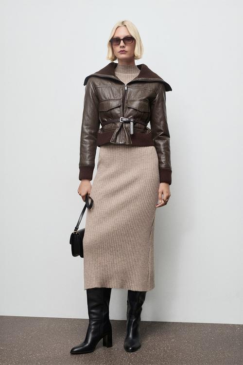 Dress kikita - medium brown