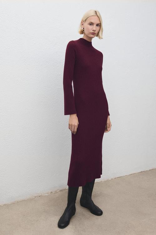 Dress kikita - dark red