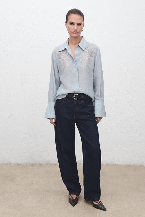 Blouse miranda - medium blue