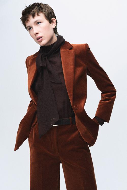 Blazer velveton - medium orange
