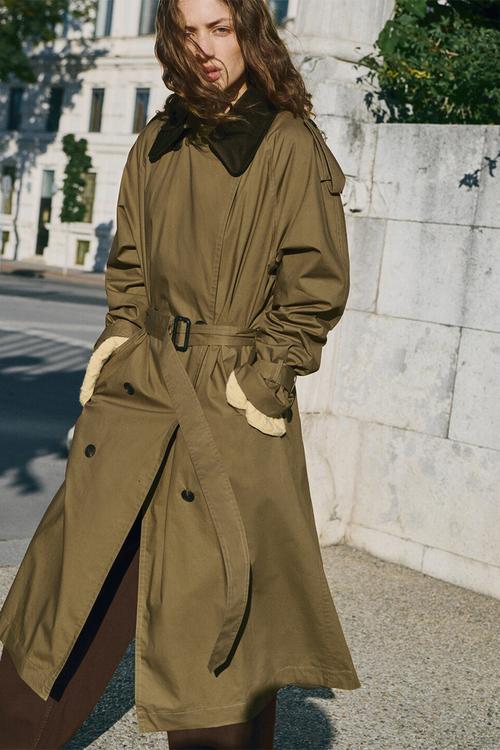 Trenchcoat tome - beige & khaki