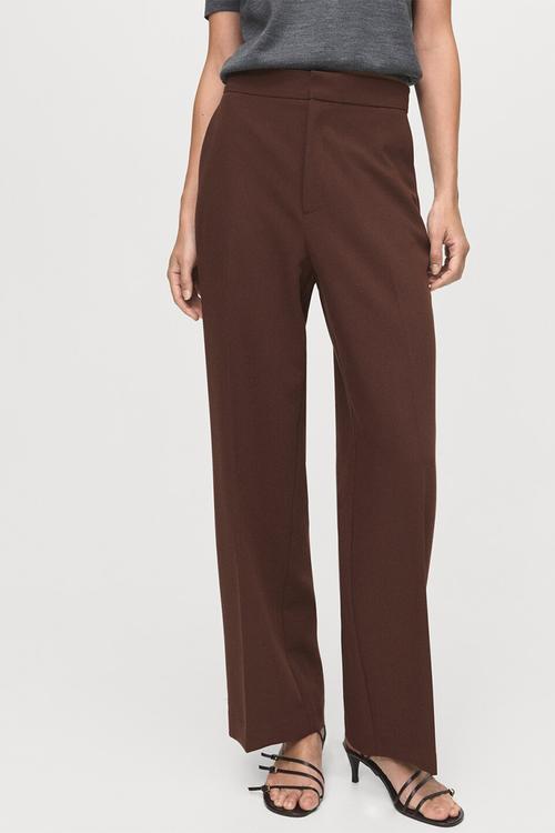 Trousers pol - dark brown