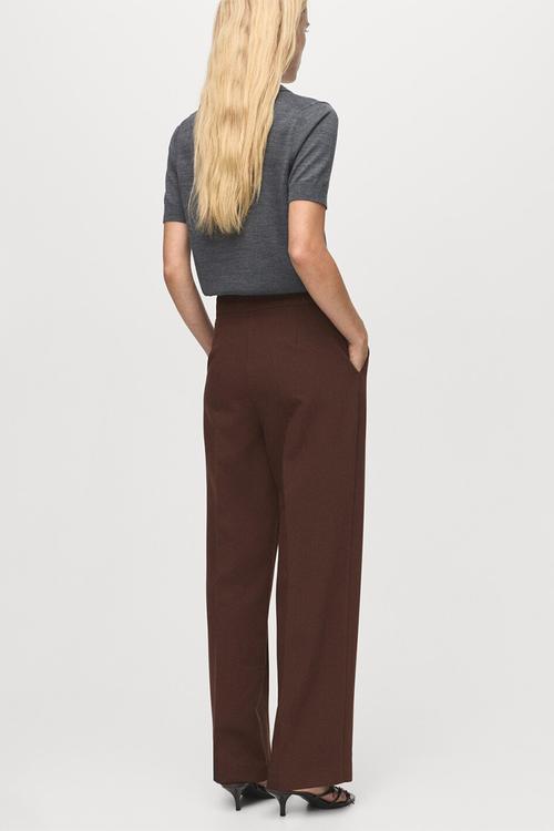 Trousers pol - dark brown