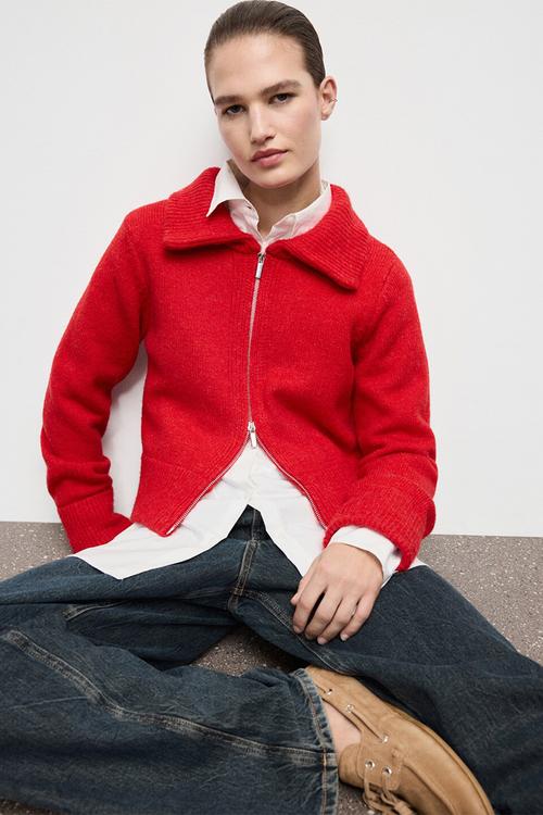 Cardigan tomatoe - red