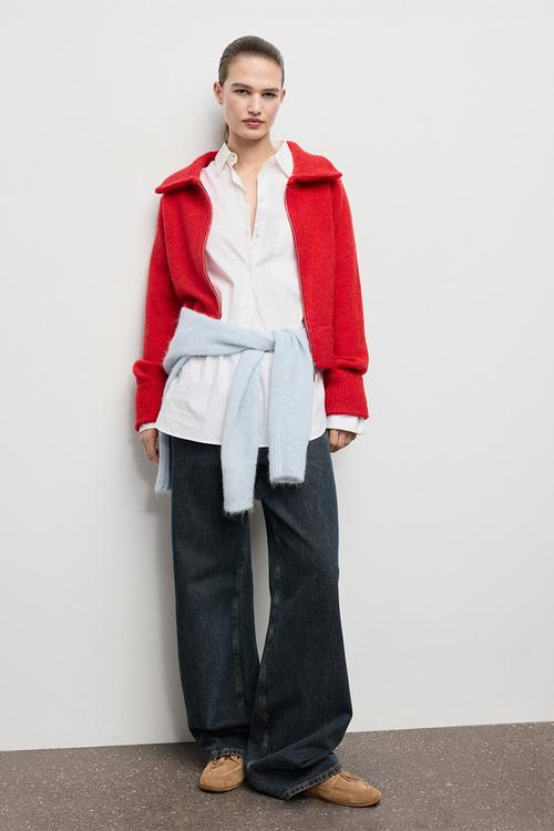 Cardigan tomatoe - red