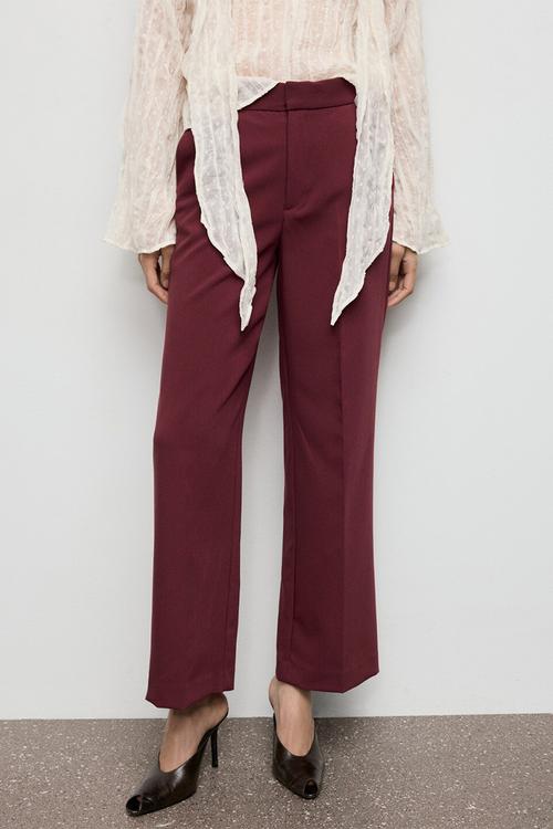 Trousers pol - dark red