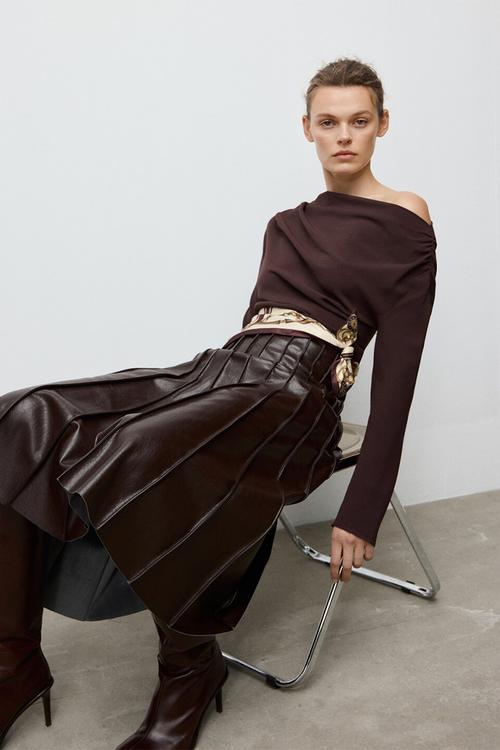 Blouse urus - brown