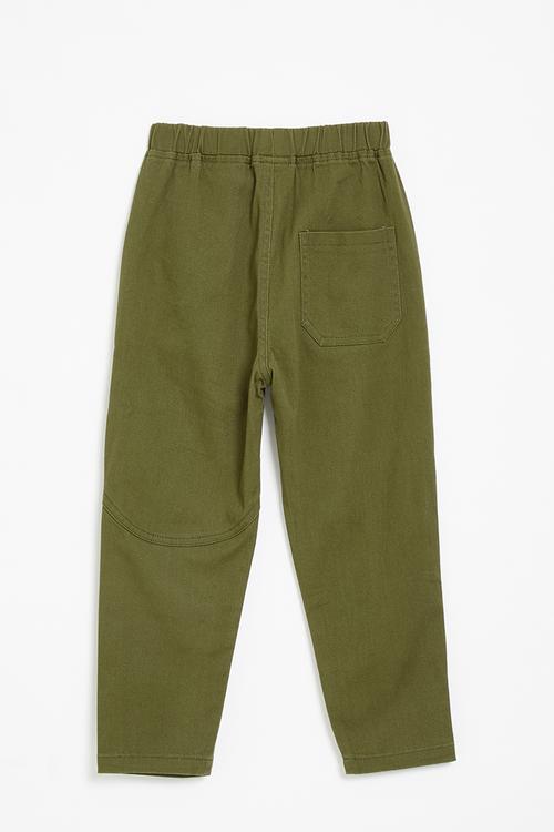 Elasticated waist pants - green