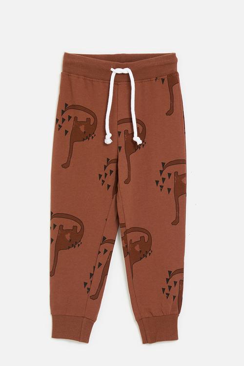 Printed jogger - brown/multi