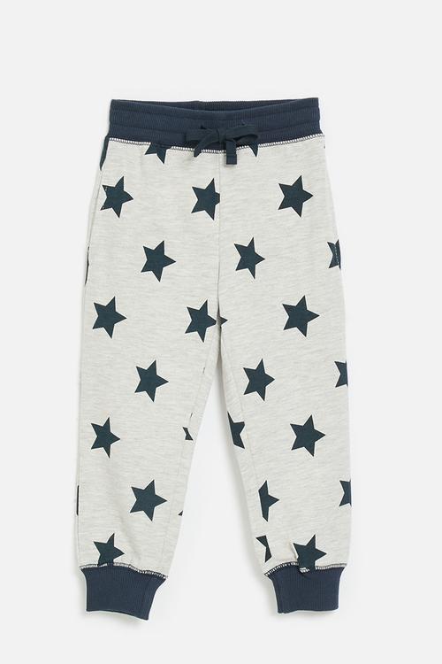 Printed jogger - light grey/navy/stars