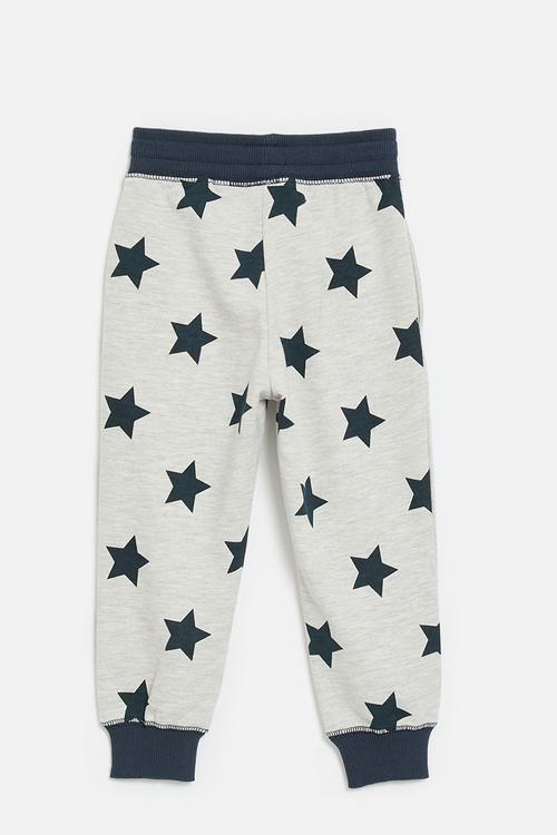 Printed jogger - light grey/navy/stars