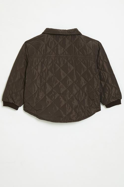 Quilted jacket - dark brown