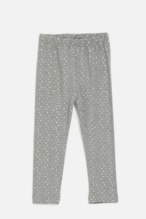 Printed leggings - grey/silver sparkles
