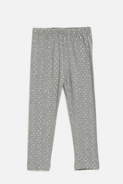 Printed leggings - grey/silver sparkles