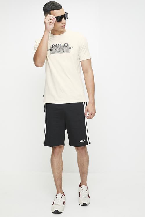 ELLIOT Printed Graphic Ss T-Shirt- Off White