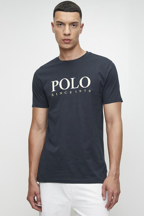 BILL  LOGO PRINTED SS T-SHIRT - NAVY