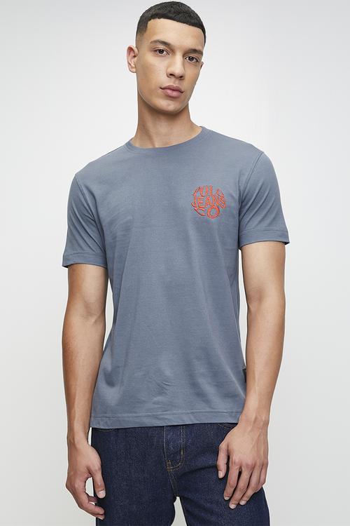 CHICO PJC Ss Circular Logo Tee - Blue