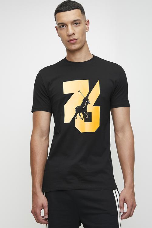 RAKIM  SPORT SS GRADIENT TEE  - BLACK