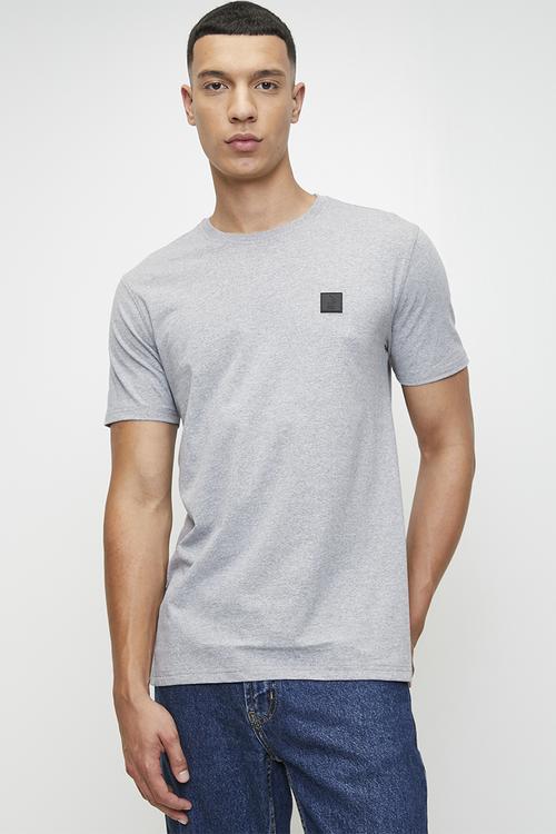 JENSON Sport Ss Tee - Grey Melange