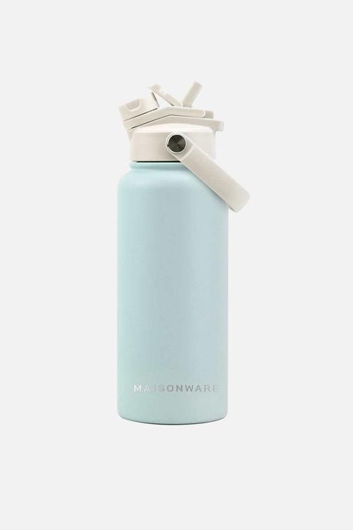 Dual sip water bottle - Blue