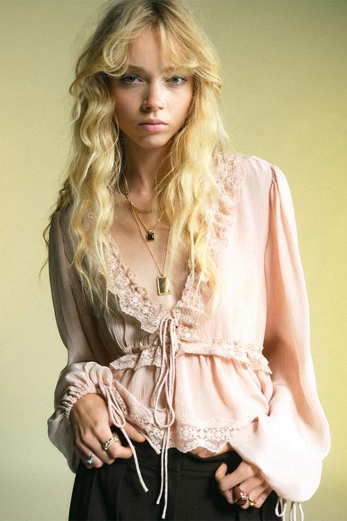Blouse glicine - light/pastel pink