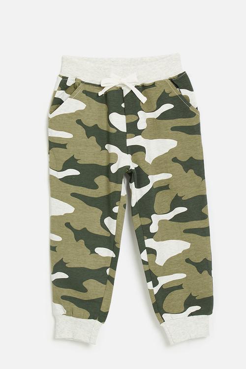 Camo joggers - multi/white smoke