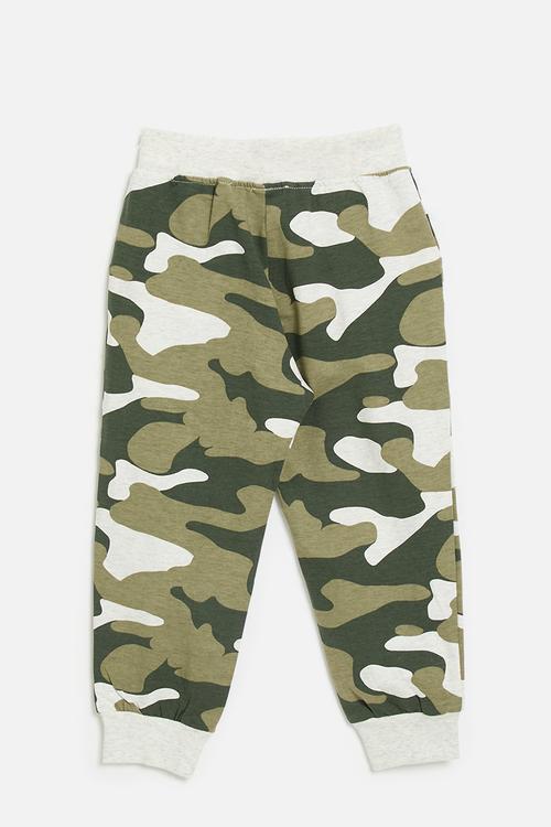 Camo joggers - multi/white smoke