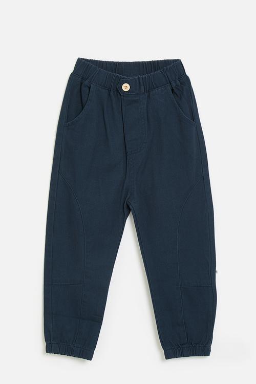 Cuffed pants - navy