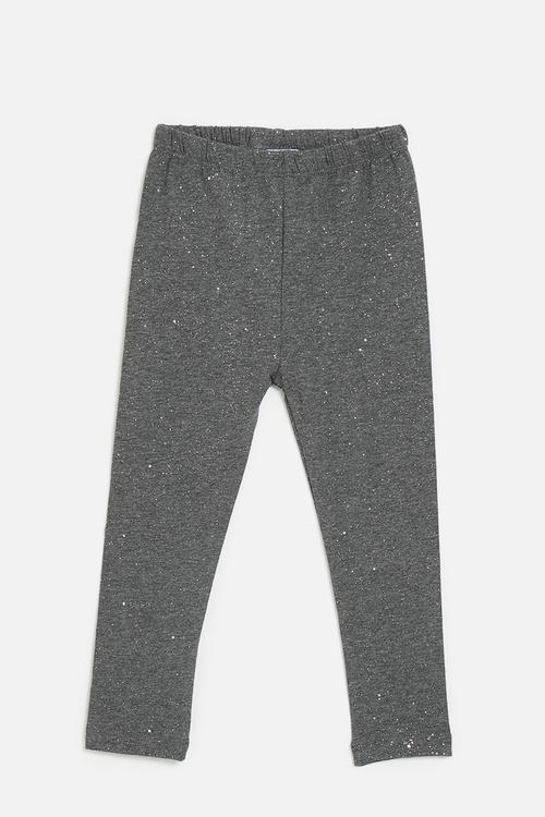 Glittered leggings - cool grey