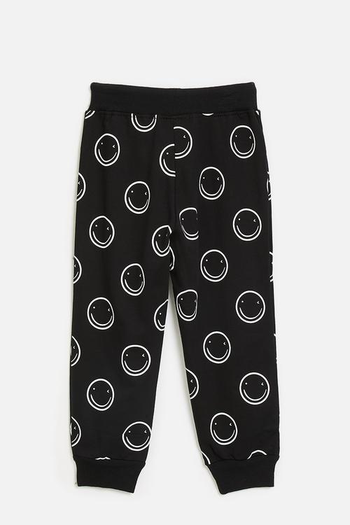 Smiley jogger - black/bubbles