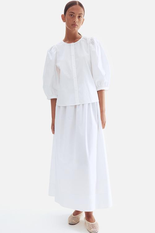 Poplin blouse - white
