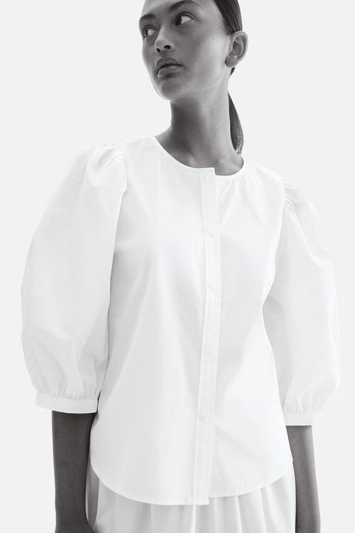 Poplin blouse - white
