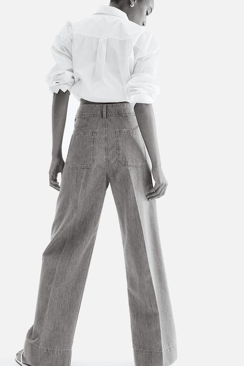 Wide high jeans -  light denim blue