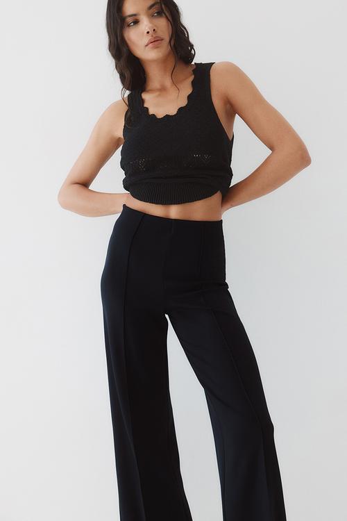 Tailored trousers - dark grey 