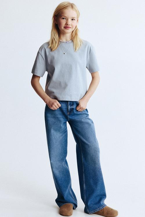 Wide leg jeans - denim blue 