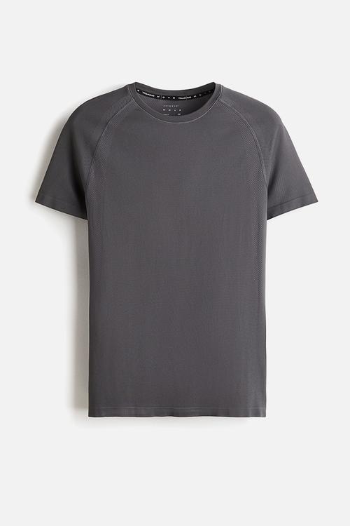 Muscle fit sports t-shirt with drymove™ - grey