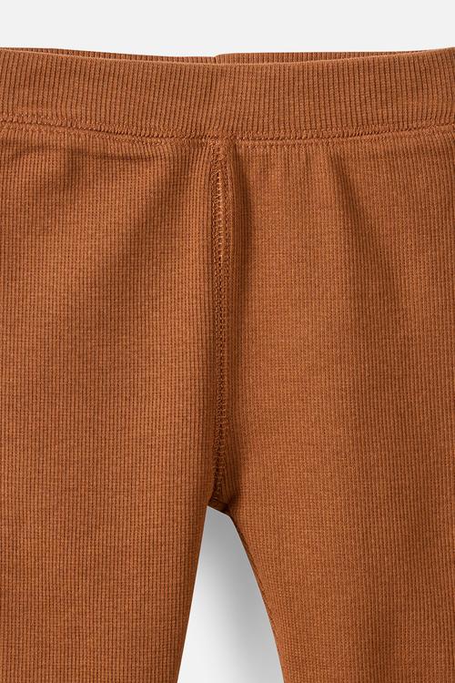 The Row Rib Skinny Legging - Chestnut