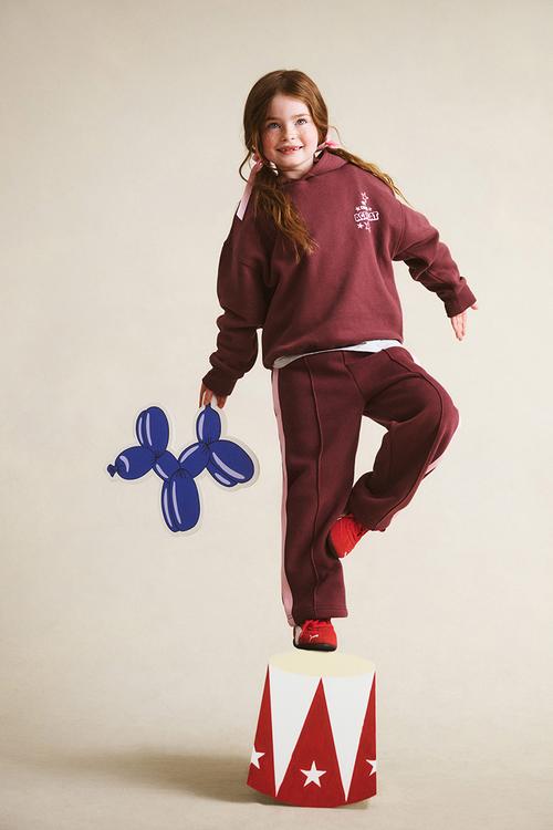 Sammy oversized hoodie - bordeaux/acrobat