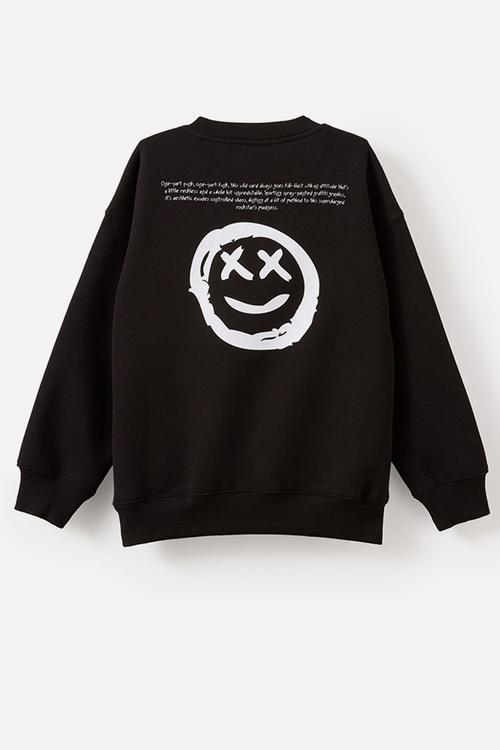 License Sammy Oversize Crew - Lcn Mat Black/Demo Darby Face