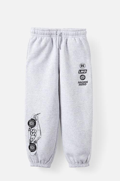 License sammy relax trackpant - lcn dis grey marle/lightning mcqueen