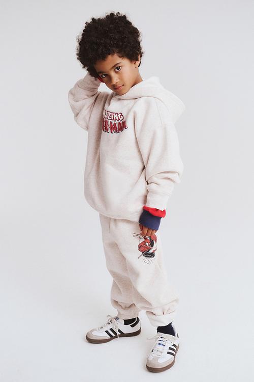 License sammy relax trackpant - lcn mar oatmeal marle/spiderman